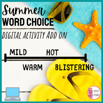 Preview of Writing Skills: Summer Word Choice Digital Activity for High School