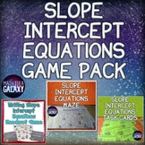 Writing Slope Intercept Equations Game Bundle