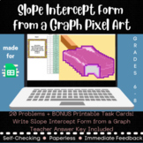 Writing Slope Intercept Form from a Graph Pixel Art - Digi
