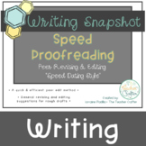 Writing Snapshot: "Speed Proofread" Peer Editing Stations