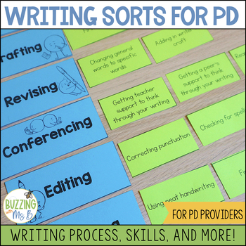 Preview of Writing Sorts for PLCs and Professional Development