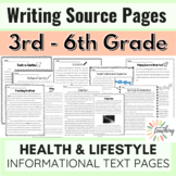 Writing Source Pages - Informational Text - Health & Lifes