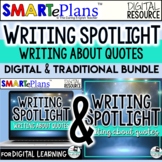 Writing Spotlight: Writing About Quotes (digital and print
