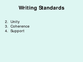 Preview of Writing Standards and Strategies