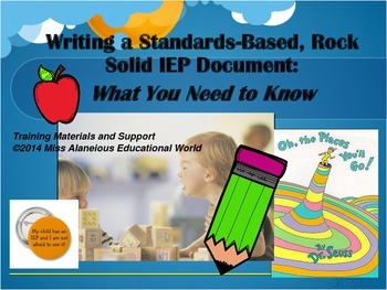 Preview of Writing Standards-Based IEP Documents Training Powerpoint