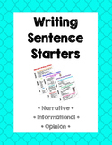 Writing Starters Charts