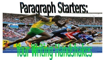Preview of Paragraph Starters PowerPoint:  Fun, Creative Ways to Start Paragraphs