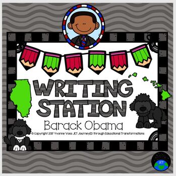 Preview of Barack Obama Mini Writing Station