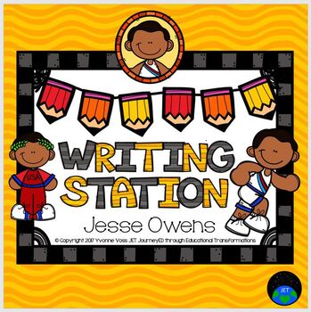 Preview of Jesse Owens Mini Writing Station