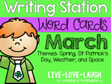 Writing Station {Word Cards} March