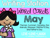 Writing Station {Word Cards} May