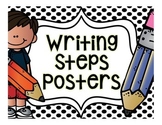 Writing Steps Posters {Black and White Backgrounds}