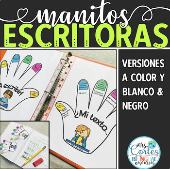 Preview of MANITOS ESCRITORAS: Apoyo visual para el proceso de escritura