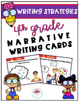 Preview of Writing Strategies 4th Grade Narrative Cards