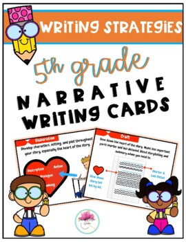 Preview of Writing Strategies 5th Grade Narrative Cards