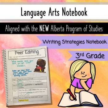 Preview of Grade 3 Writing Strategies Notebook - Language Arts - Aligned with NEW AB PofS