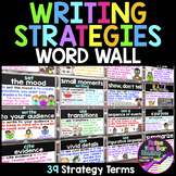 Writing Strategies Word Wall, Writing Posters Bulletin Board