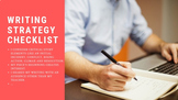 Writing Strategy Checklist