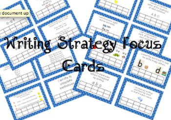 Preview of Writing Strategy Focus Cards