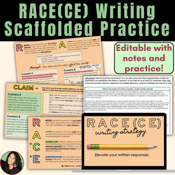 Preview of RACE Writing Strategy | Constructed Response Practice