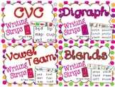 Writing Strips 2 BUNDLED {CVC2, digraphs, blends, vowel teams}