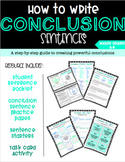 Writing Strong Conclusions {Middle Grades 5-8}
