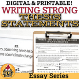 Writing Strong Thesis Statements Activity | Printable & Digital