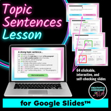 Writing Strong vs Weak Topic Sentences Interactive Lesson 