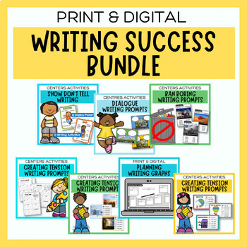 Preview of Writing Success Bundle | Writing Prompts, Worksheets and Digital Resources
