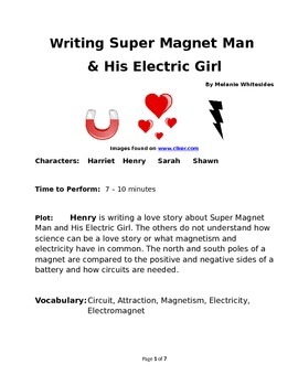 Preview of Writing Super Magnet Man & His Electric Girl - Reader's Theater