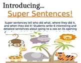 Writing Super Sentences !