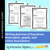 Scavenger Hunt: Writing Systems of Equations Practice (Tab