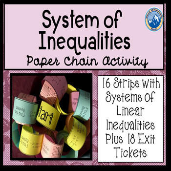 Preview of Writing Systems of Linear Inequalities from Graphs Paper Chain Activity