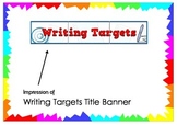 Writing Targets Title Banner