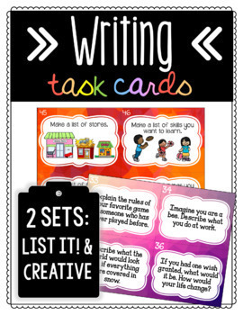 Preview of Writing Task Cards