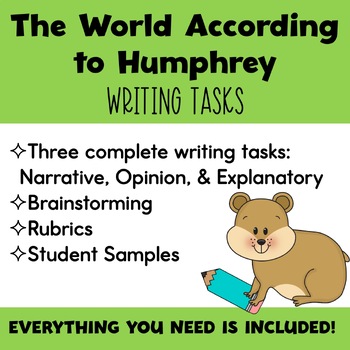 Preview of Writing Tasks for The World According to Humphrey