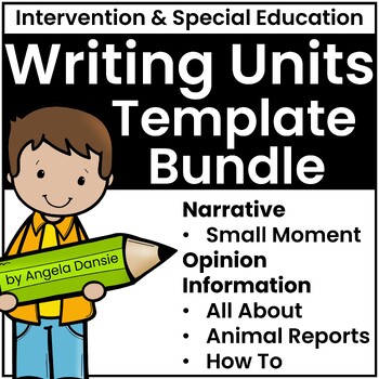 Preview of Writing Templates, Sentence Starters, Prompts & Paper - Special Ed Intervention