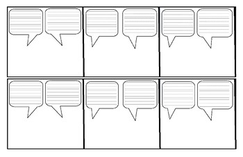 printable comic strips with blank bubbles