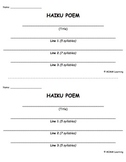 Haiku Template Worksheets Teaching Resources Tpt