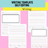 Writing Paper template-Self Editing FREE