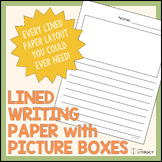 Writing Template with Lines and Picture Box - Every Layout