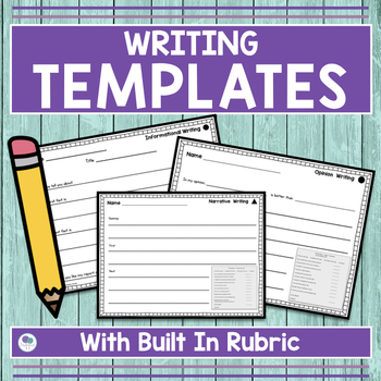 Preview of Writing Templates | How To | Letter | Procedural | Opinion | Informational 