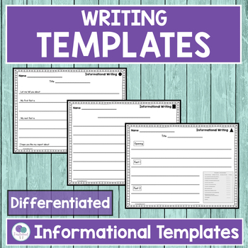 Writing Templates | How To | Letter | Procedural | Opinion | Informational