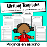 Writing Templates Spanish - Escritura narrativa, de opinió