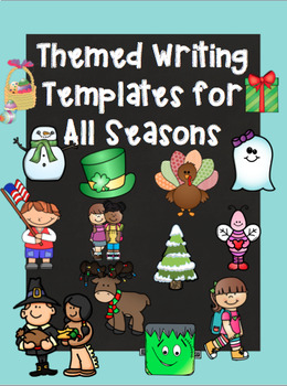 Preview of Writing Templates for All Seasons: Halloween, Christmas, Thanksgiving, and More!