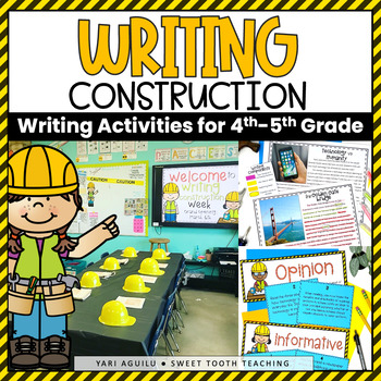 Preview of Writing Test Prep Activities | 4th & 5th ELA Centers | Informative & Opinion