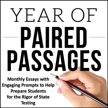 Preview of Writing Test Prep Bundle and ELA Paired Passages Bundle | For Upper Elementary