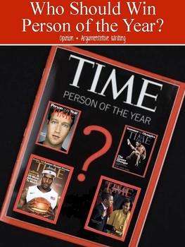Preview of Person of the Year Close Reading & Writing Response