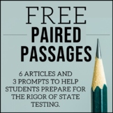 Free ELA Paired Passages for Upper Elementary | Writing Test Prep