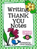 Writing Thank You Cards- Spring Theme